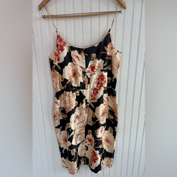 J. Crew Floral Silk Dress Size 6 - Picture 4 of 5